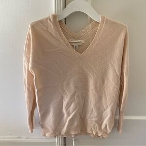 Max Studio light pink 100% cashmere small